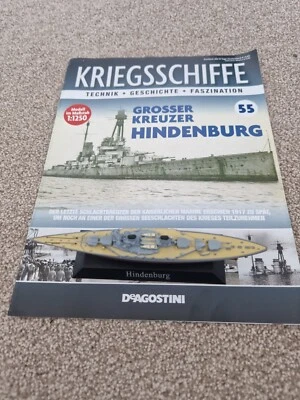 DEAGOSTINI 1/1250 Collezione Di Navi Da Battaglia - HINDENBURG GERMANIA WW1 NAVE - Immagine 1 di 4