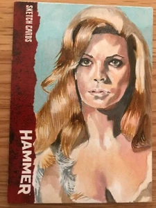 HAMMER SERIES - 1 THE CLASSICS: SKETCH CARD: RAQUEL WELCH BY MARCIA DYE - Picture 1 of 1