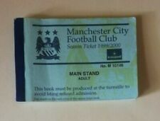 Manchester City Home Team Written - on Football Programmes
