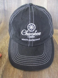 Cherokee Casino Oklahoma Hat Cap Black Gambling SOUTH COFFEYVILLE OK #8 - Picture 1 of 4