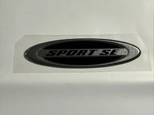 OEM Jeep Patriot "Sport SE" Silver/Black Soft Sticker Nameplate Emblem - Picture 1 of 1