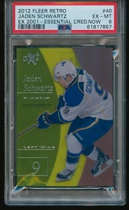 Jaden Schwartz 2012-13 Fleer Retro Essential Credentials Now RC #40 /40 PSA 6 - Picture 1 of 2