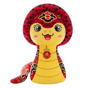 Snake Stuffed Animal 2025 Year Of The Snake Mascot Chinese New Year Snake Doll - Picture 1 of 14
