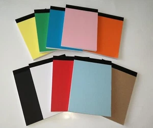 LINED NOTEBOOK SIZE A6 50 SHEETS NOTEPADS RULED BOTH SIDES PAD JOTTER NOTEPAD - Picture 1 of 40