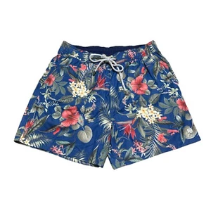 Island Haze NEW Mens Size M Hawaiian Print Swim Trunks Attached Brief Drawstring - Picture 1 of 6