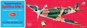 Guillow British Supermarine Spitfire Balsa Wood Model Airplane Kit, WWII GUI-504 - Picture 1 of 9
