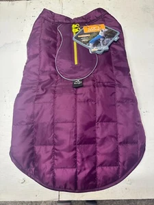 Kurgo Loft Jacket for Dogs, Size Medium, Purple/gray Reversible, Water Resistant - Picture 1 of 3