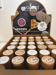 Stempel - d = 30mm - zu Thema "HERZEN" - verschiedene Motive - Bild 1 von 9