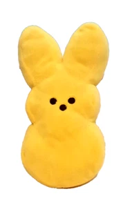 Conejo de peluche marca PEEPS - amarillo - 6" - etiqueta con logotipo - Imagen 1 de 6