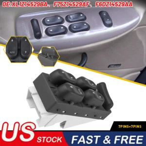 For 97-02 Ford Expedition Excursion LH Driver Power Window Switch XL1Z14529BA US - Picture 1 of 11