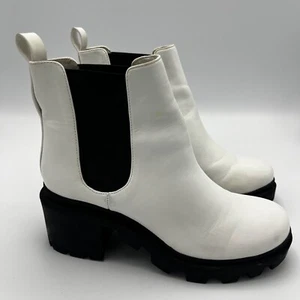 Botas para mujer Steve Madden Howler blancas/negras - Imagen 1 de 7