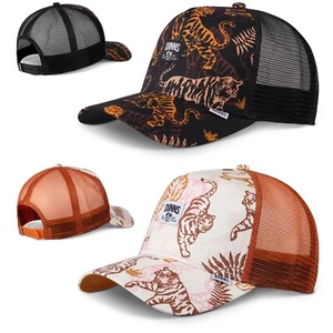 Casquette camionneur DJINNS Aloha Tiger - bonnet chapeau casquette en maille casquette de base casquettes cappy neuves - Photo 1/7