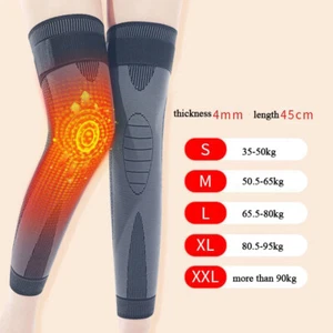 Reduce Fast Mugwort Acupressure Self-Heating Shaping Sock Detox Knee Pad Unisex - Picture 1 of 16