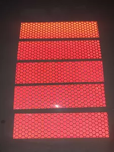 Red High Intensity Reflective Tape Vinyl Reflector Sticker 5cmx20cmx5 - Picture 1 of 1