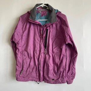Rei Kids XL (16/18) Hooded Rain Jacket Full-Zip Pink Lightweight Outdoor - Picture 1 of 15