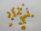Perfection 1990 Set of 25 Replacement Pieces Parts Shapes Vintage Yellow