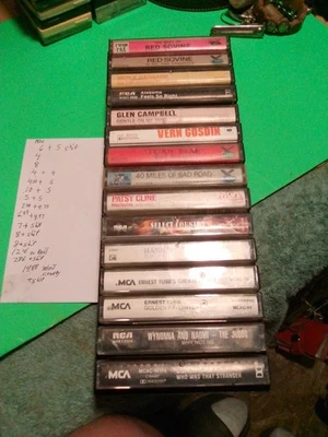 Vintage Lot Of 15 Çàssette Tapes And Case 🧐😱WOW - Image 1 of 4