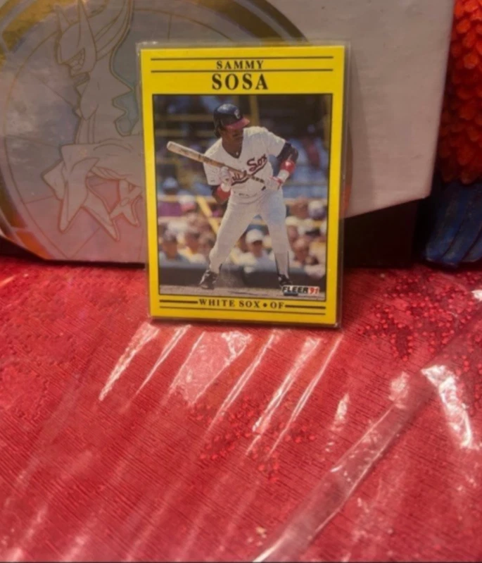 1991 Fleer 棒球 Sammy Sosa #136 *错误生日* — 第 1/2 张图片