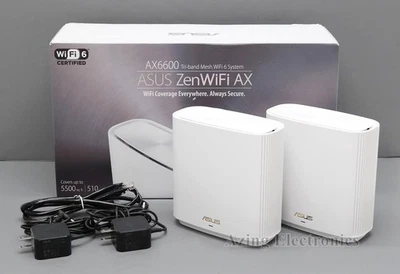 Sistema ASUS ZenWiFi XT8 AX6600 Tri-Band Mesh Wi-Fi 6 (paquete de 2) Foto 1 de 4