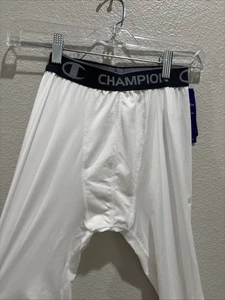 Boys Small CHAMPION Compression Tight White P0292, Under Sports Uniforms, L 16” - Picture 1 of 11