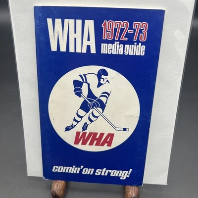 Vintage 1972-73 WHA Hockey Media Guide Comin' On Strong! - Image 1 of 4