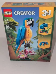 LEGO CREATOR 3 in 1: Exotischer Papagei/Frosch/Fisch (31136) 253 Teile Bauset - Bild 1 von 6