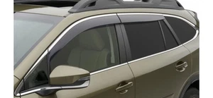 2020-2025 Subaru Outback Side Window Deflectors F001SAN000 Genuine Chrome 4 SET - Picture 1 of 10