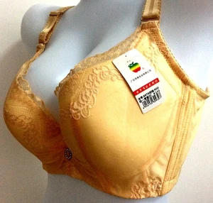 Beige Bralette Spitzen BH Vollschale Bügel ungepolstert BH Damen Unterwäsche 36CDE - Bild 1 von 16