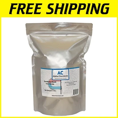 Fine 0.30 Micron Synthetic Black Iron Oxide - 5 Lbs for Unlimited Applications - Image 1 of 3