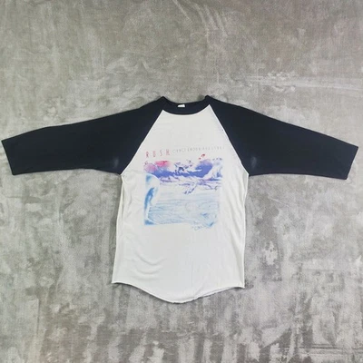 Camisa De Colección Años 80 Rush Para Hombres Calce Pequeño Grace Bajo Presión 1984 Tour Raglán Manga 3/4 Foto 1 de 4