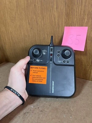 Sharper Image QW9JG2017B24GT Black Remote Control For Sharper Images Drone Racer - Image 1 of 2