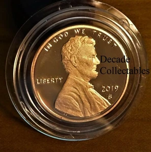2019 S Lincoln Penny Cent PROOF FIRST STRIKE AIR TIGHT CAPSULE IN HAND AB - Picture 1 of 3