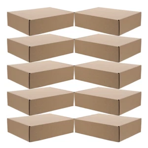 10 Pcs Carton Packaging Box Cardboard Large Moving Boxes Shoe - Picture 1 of 12