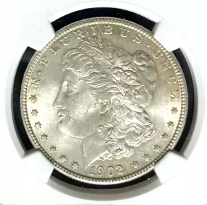 Dólar de plata Morgan 1902-O ~ NGC MS 64 ~HERMOSA MONEDA ~ REF#90-013 - Imagen 1 de 4