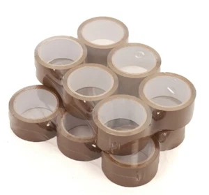 72 Rolls Heavy Duty Buff / Brown Parcel Packing Tape Rolls 48mm x 66 Meter - Picture 1 of 3