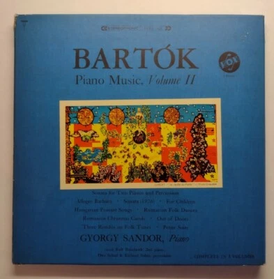 Bartok: Piano Music, Vol. II - Gyorgy Sandor - Vinyl Records - 3xLP Set - Tested - Image 1 of 4