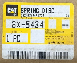 Genuine CAT 8X-5434 Spring Disc *NEW* Fits: Caterpillar Wheel Tractor Scraper - Picture 1 of 2