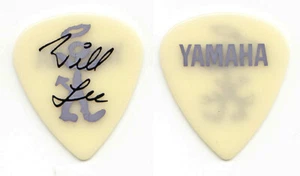 David Letterman Late Show Uncle Will Lee Signature Yellow Glow Guitar Pick 1989 - Picture 1 of 1