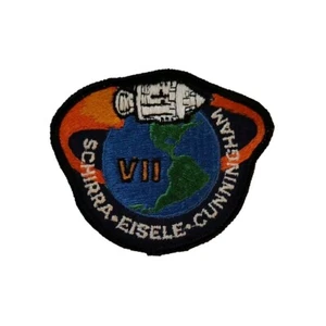 VINTAGE APOLLO 7 VII PATCH SCHIRRA EISELE CUNNINGHAM SPACE PROGRAM ROCKET MOON ! - Picture 1 of 6