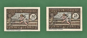 10 016 Notgeld Freienwalde (Chociwel) Pommern 25+50 Pfg., 1921, Pommern - Picture 1 of 2
