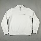 Tommy Hilfiger Sweater Mens XS White Casual 1/4 Zip Pullover Sweatshirt