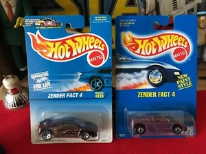 1991 Hot Wheels ZENDER FACT 4 No 228 BOTH CARS B546 - Picture 1 of 12