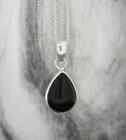 Glamours Black Onyx Gemstone 925 Sterling Silver Handmade Pendant As-67