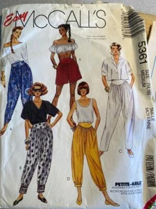 Vintage McCall’s Sewing Pattern 5361 – Misses’ Pants & Shorts (Cut to 14) - Picture 1 of 1