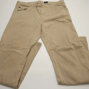 Adriano Goldschmied AG Jeans Size 38x32 Brown Slim Straight Stained - Picture 1 of 11