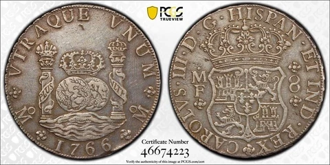 1766 MO MF MEXICO 8 REALES PCGS XF DETAIL TOOLED ON SALE Cover