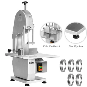 1500W 110V Commercial Bone Cutting Machine Bone Saw Machine Band Saw Meat Cutter - Picture 1 of 12