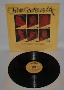 Joe Cocker – Live In L.A. - 1976 Belgium Vinyl LP - Cube 853011 - Picture 1 of 7