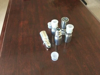 GATOR (5) MJ-06-08 Hydraulic Hose Crimp Fittings 3/8" x #8 Male JIC 06U-508 HY STYLE