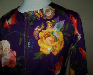 Authentic Disney Parks Original Tinker Bell Zip Up Jacket/Blazer Womens SZ Small - Picture 1 of 5